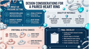 Two Heart Design Pressure Ring